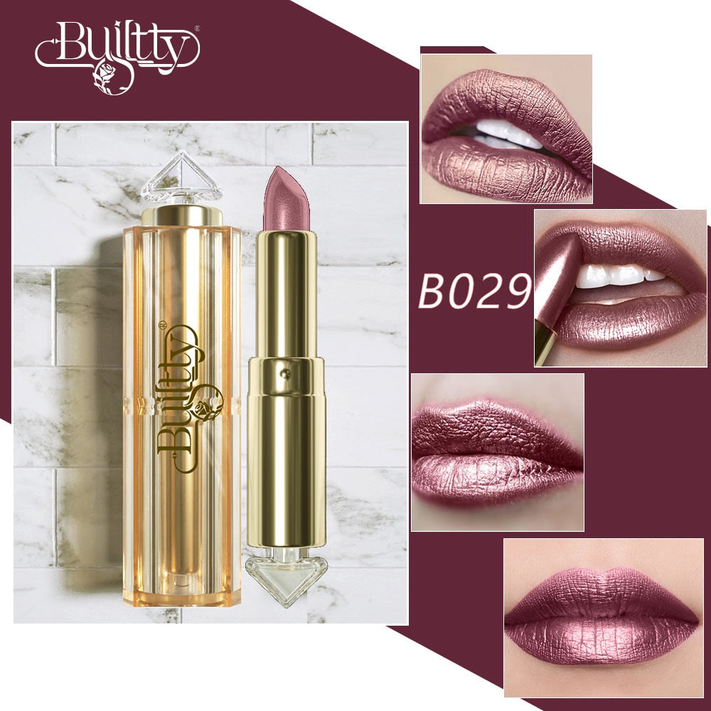 Metallic Matte Glitter Lipstick