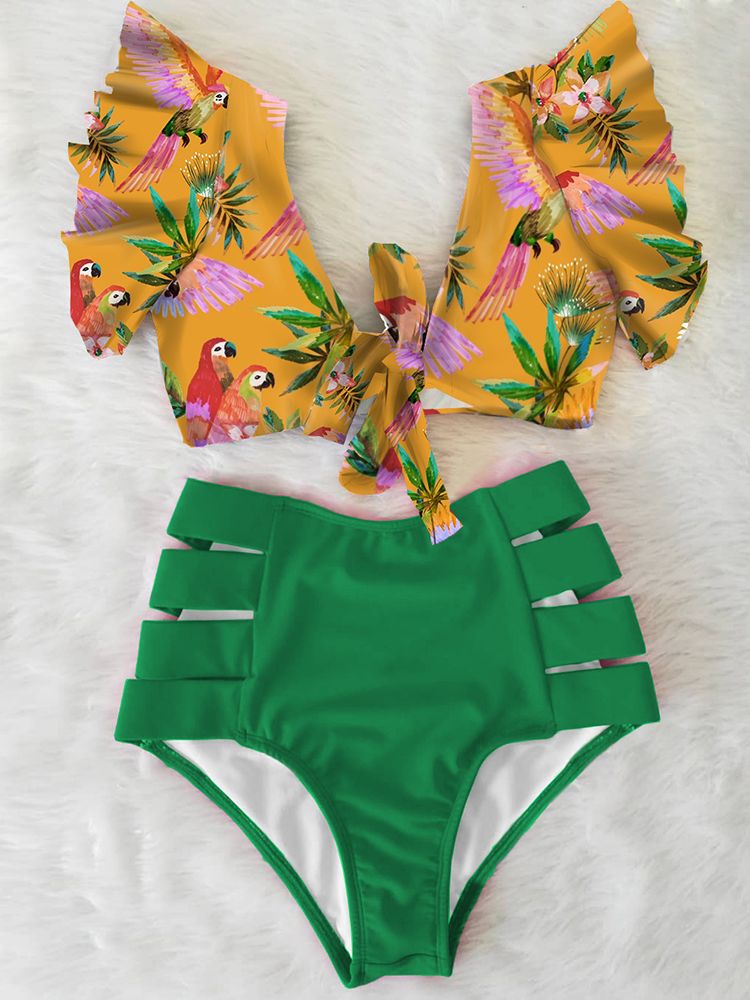 Ruffle Bikini Set