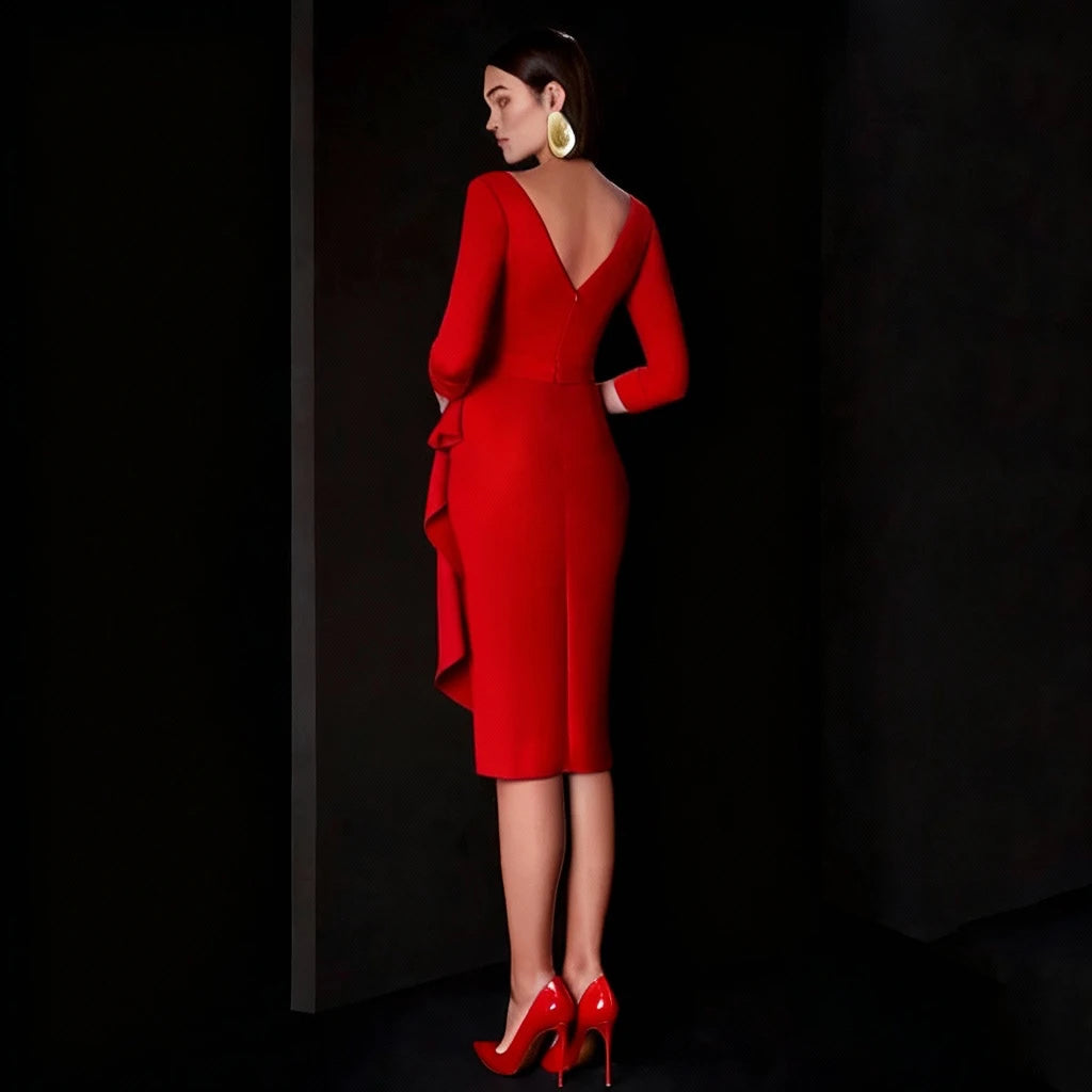 Cocktail Ruffle Dress