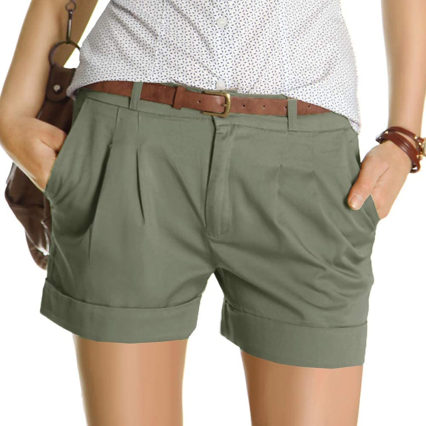 Pleated Shorts