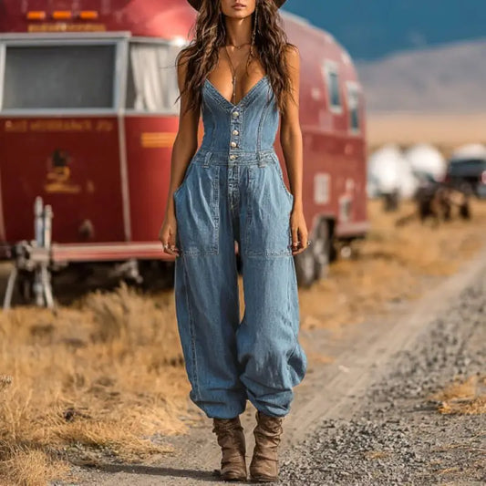 Vintage Denim Jumpsuit
