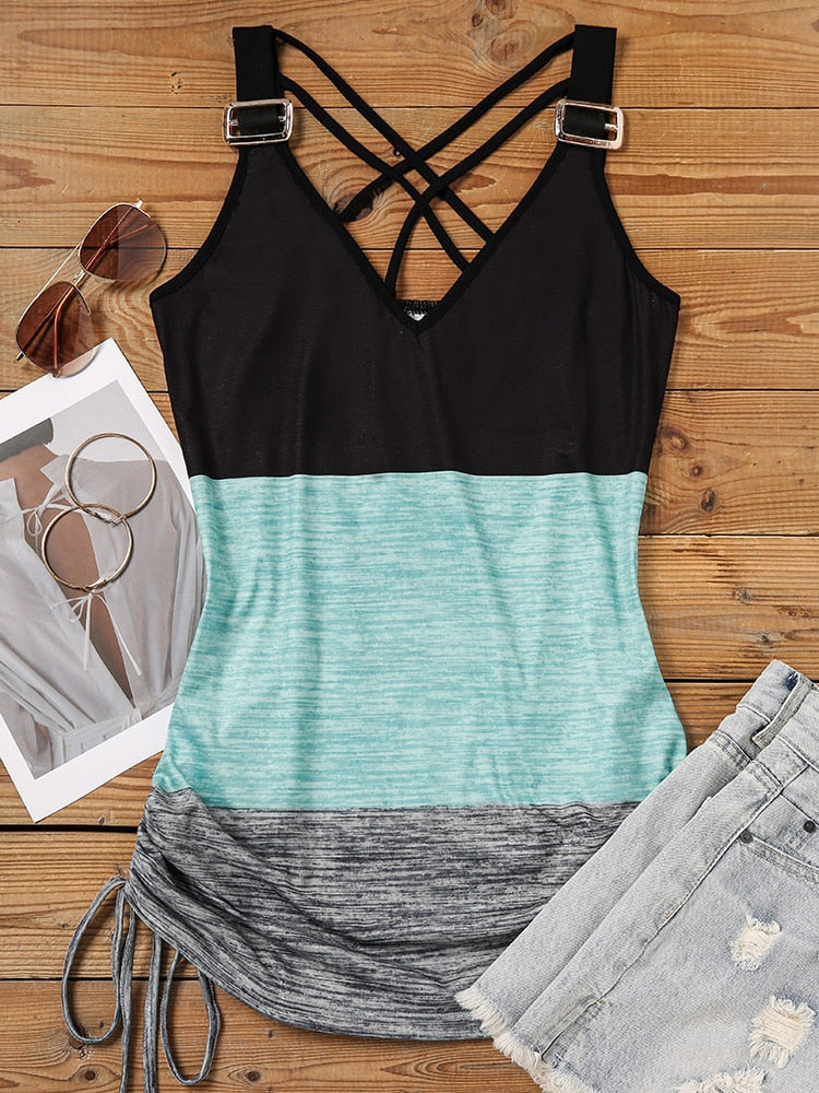 Criss-Cross Women's Tank Top