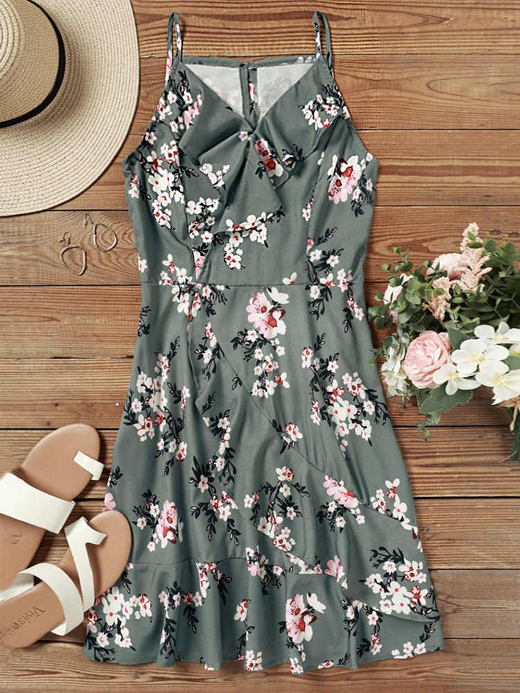 Floral Ruffled Dress