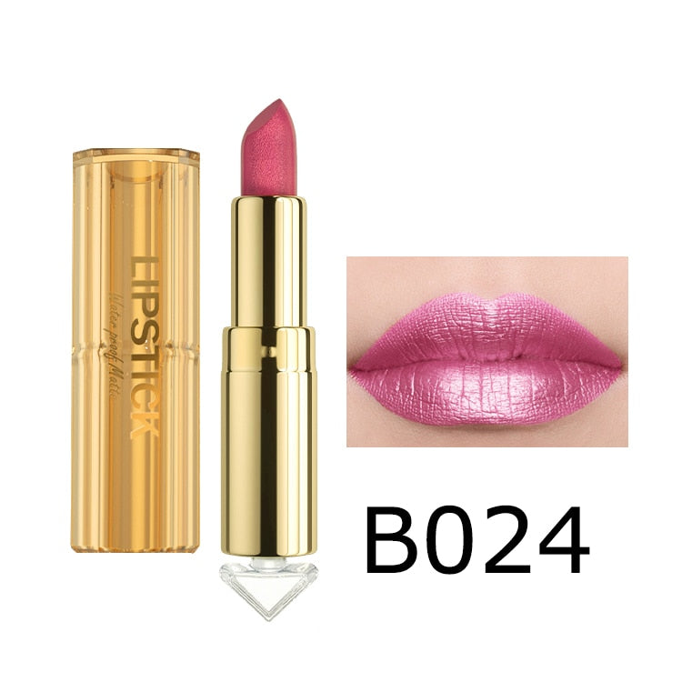 Metallic Matte Glitter Lipstick