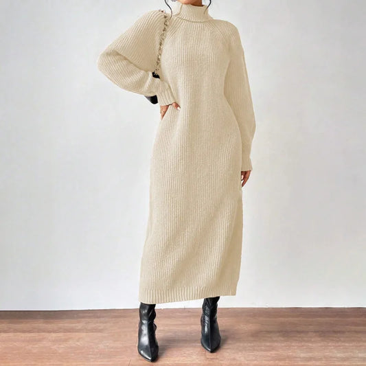 Turtleneck Long Dress