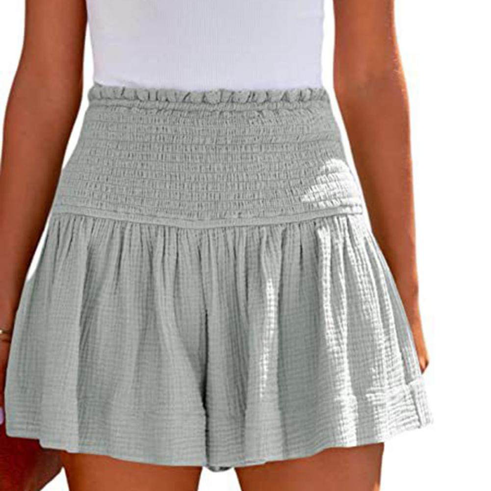 Pleated Ruffle Shorts