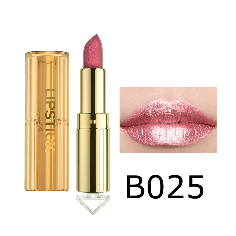 Metallic Matte Glitter Lipstick