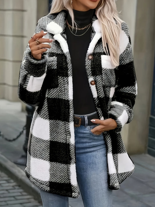 Plaid Plush Jacket
