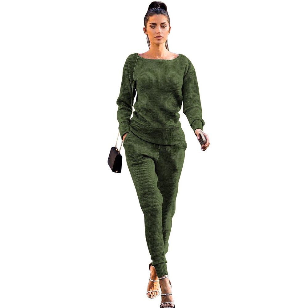 Knitted 2 piece Tracksuit