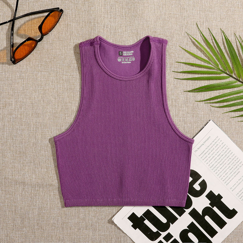 Woman's Solid Crop Top