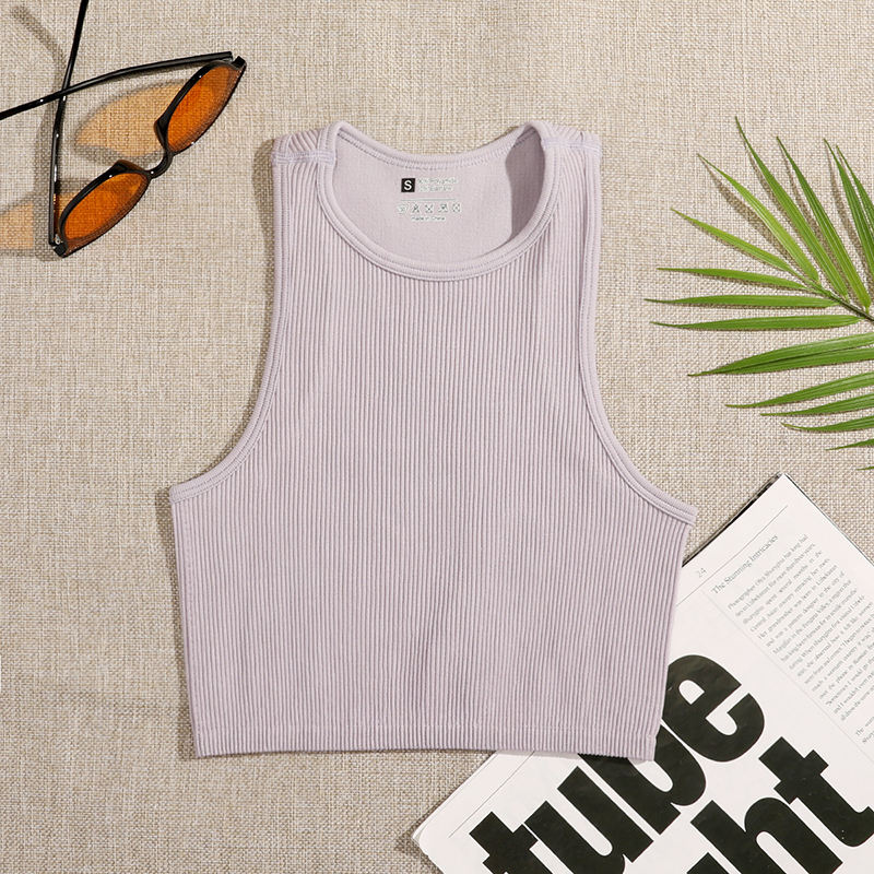 Woman's Solid Crop Top