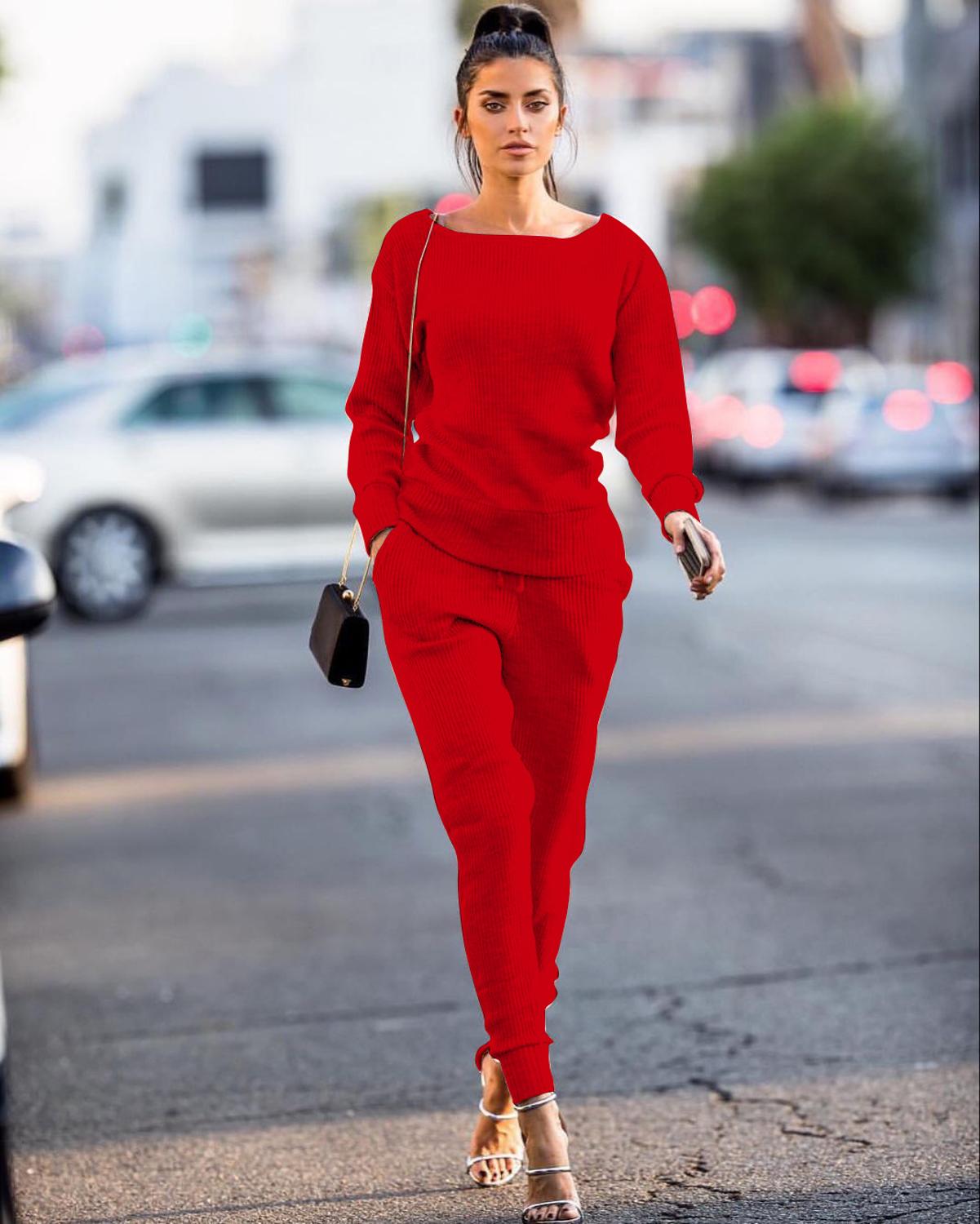 Knitted 2 piece Tracksuit