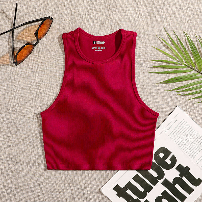 Woman's Solid Crop Top
