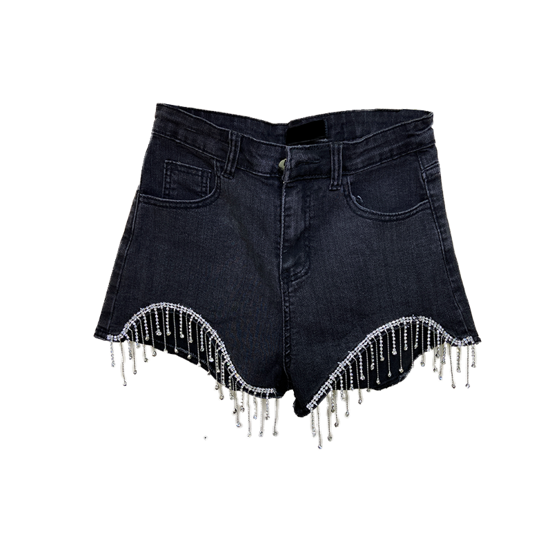 Tassels Denim Shorts