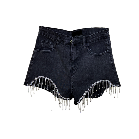 Tassels Denim Shorts