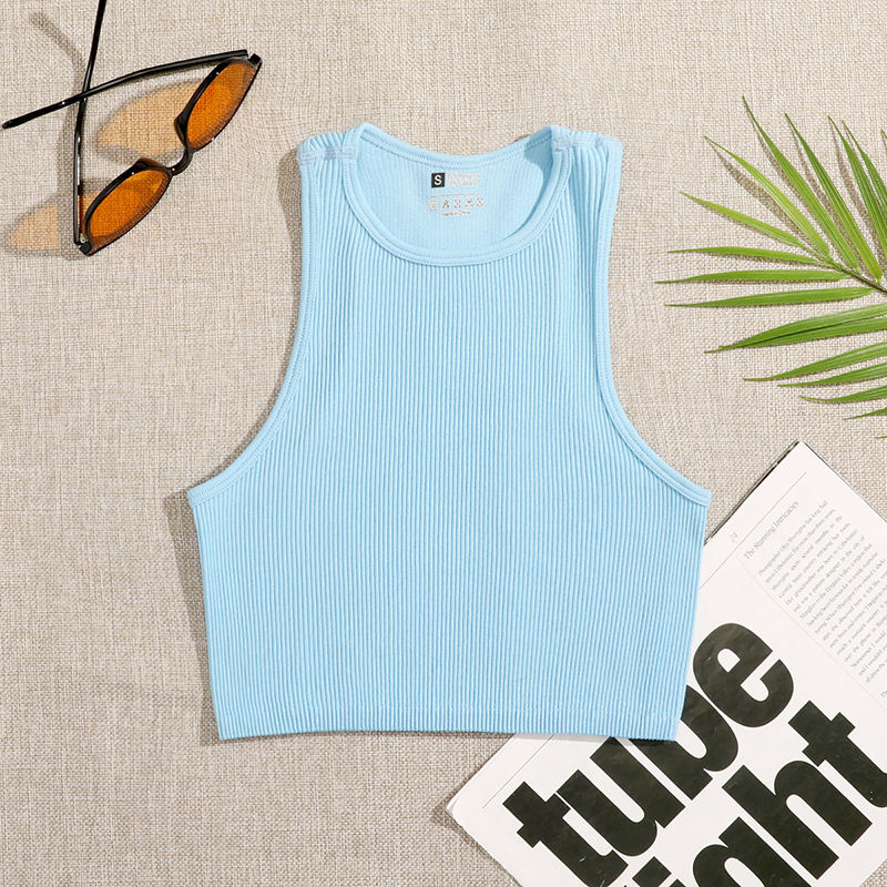 Woman's Solid Crop Top