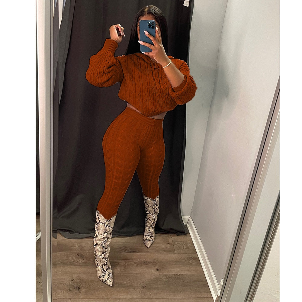 Knitted Two Piece Set