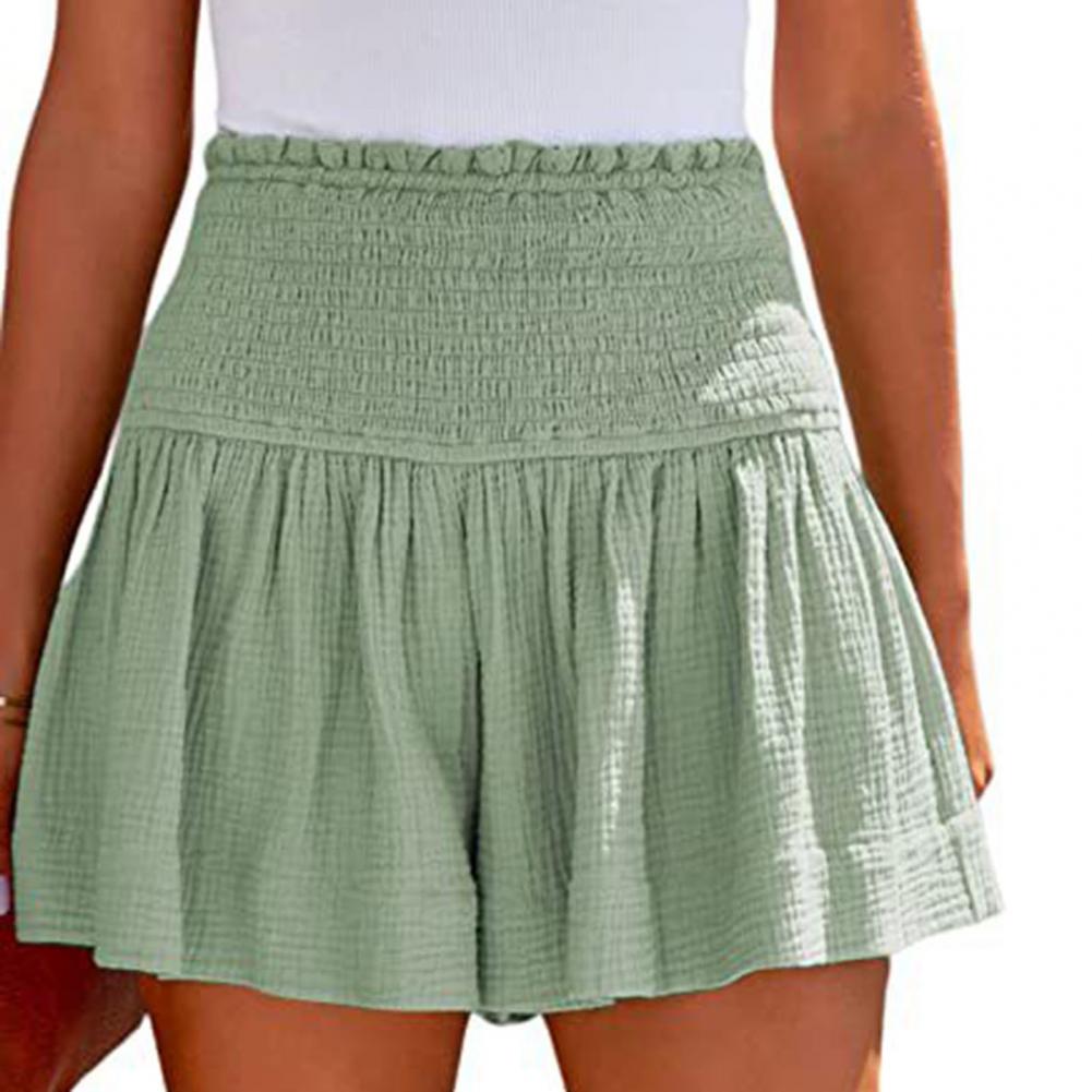 Pleated Ruffle Shorts
