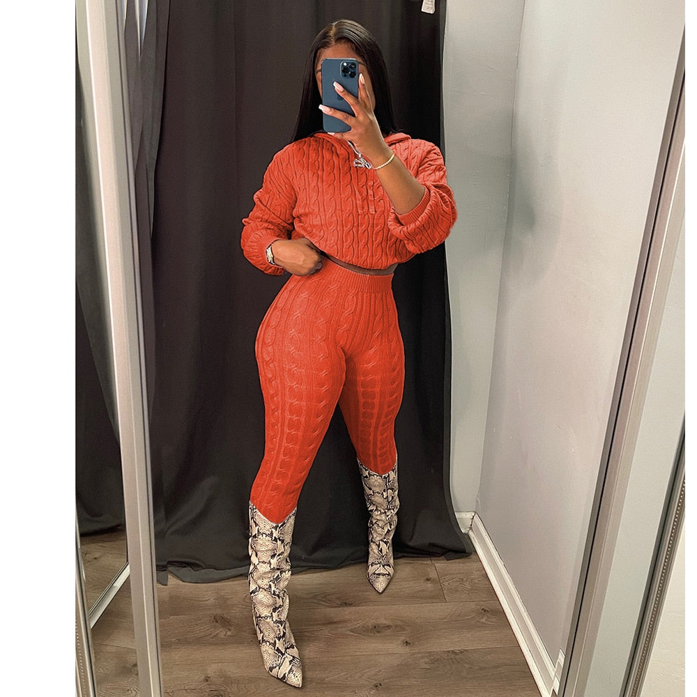 Knitted Two Piece Set
