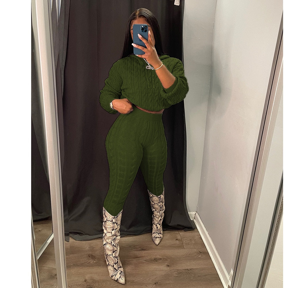 Knitted Two Piece Set