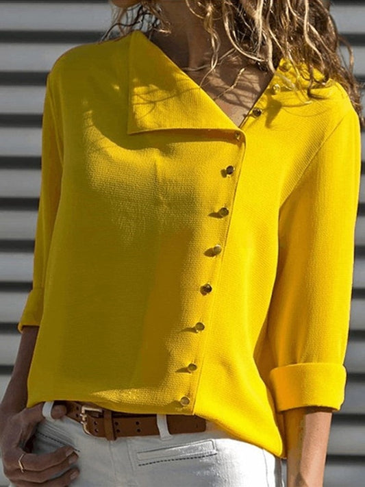 Skew Collar Blouse