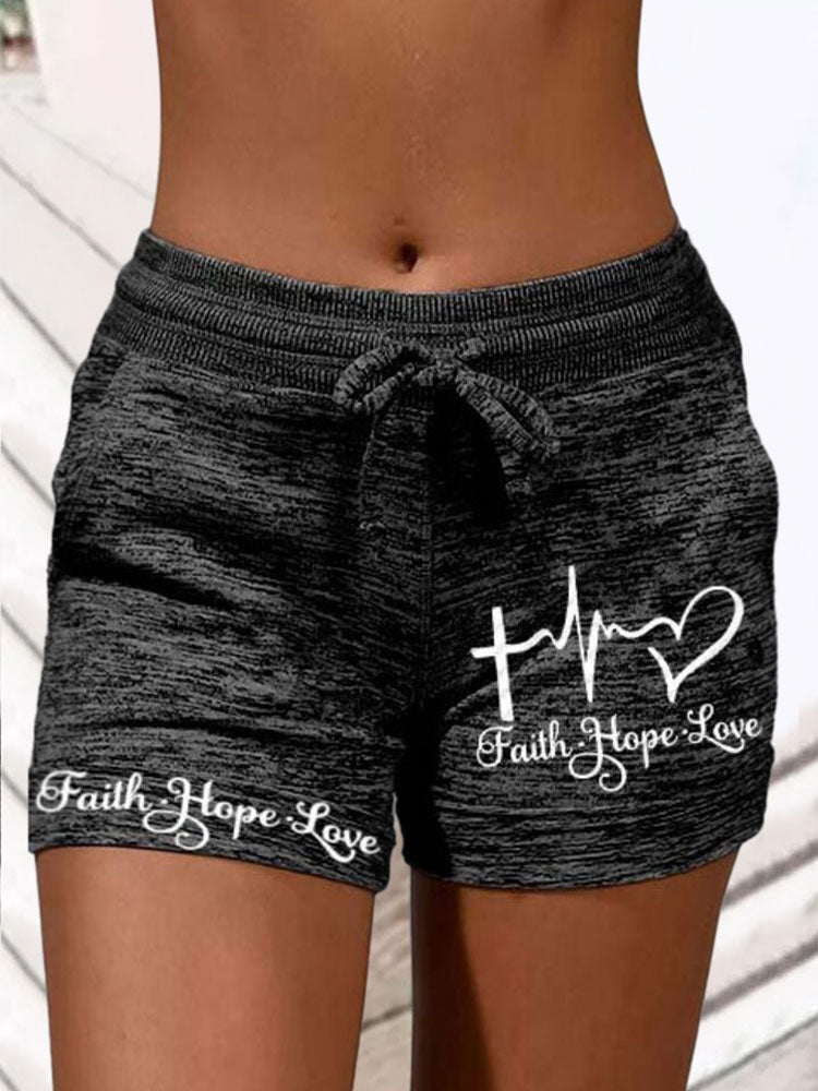 Casual Lounge Print Shorts