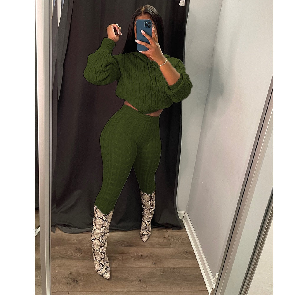 Knitted Two Piece Set