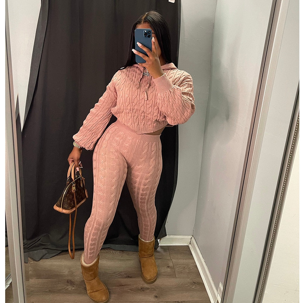 Knitted Two Piece Set
