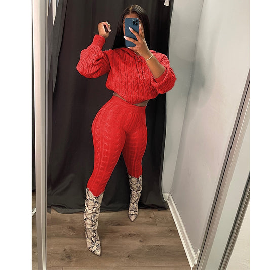 Knitted Two Piece Set